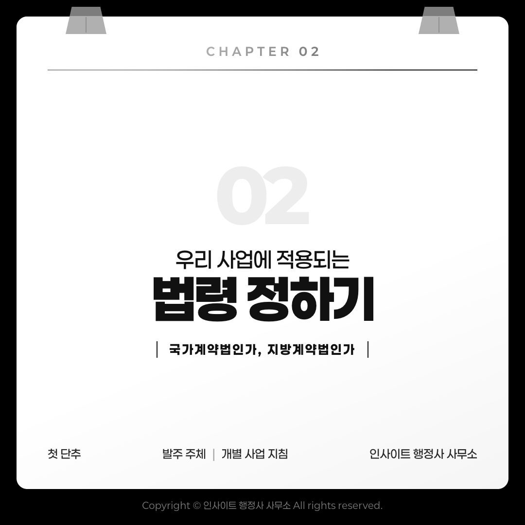 우리 사업에 적용되는 법령 정하기